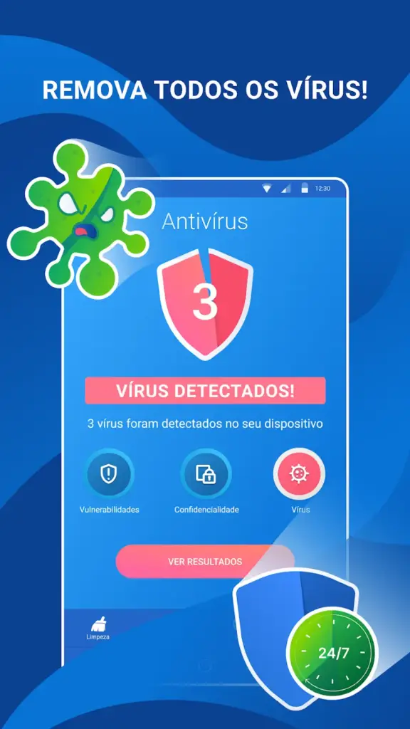 Limpeza Cleaner VPN Antivirus Android