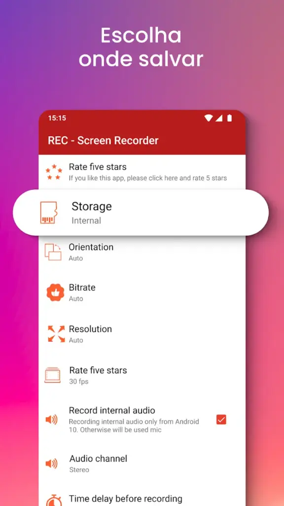 Gravador de Tela REC Apk Mod