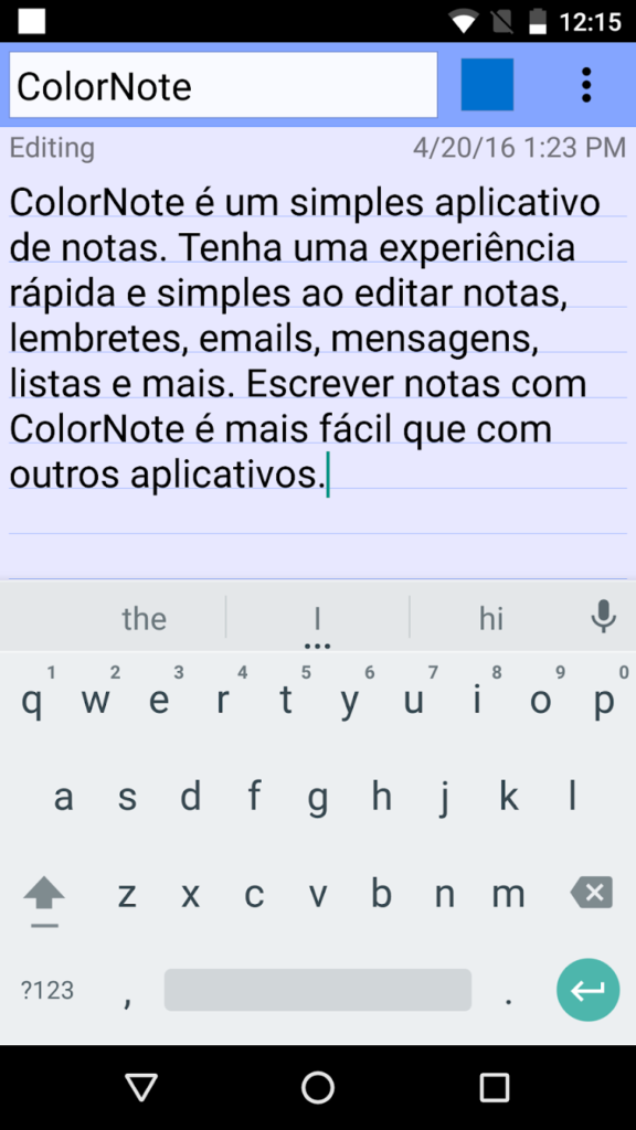 Colornote Android