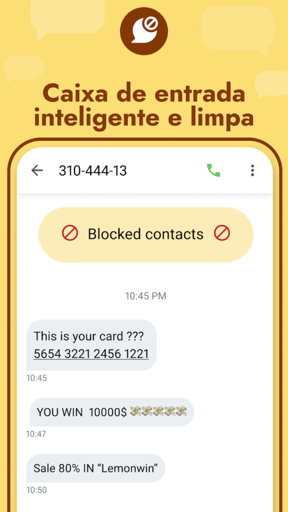 Mensagens SMS Android