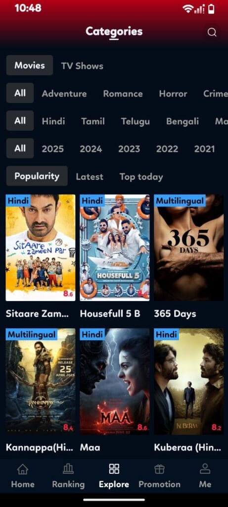 Typical Movies And Series Android