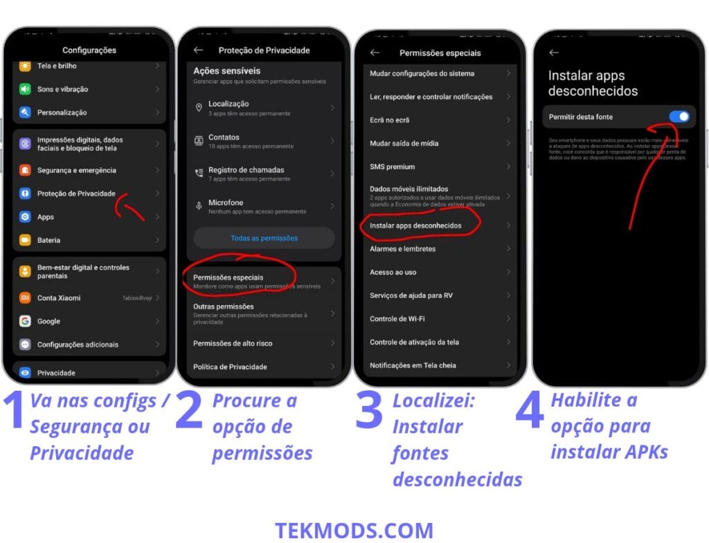 Permitir Instalação De Fontes Desconhecidas   Tekmods.com