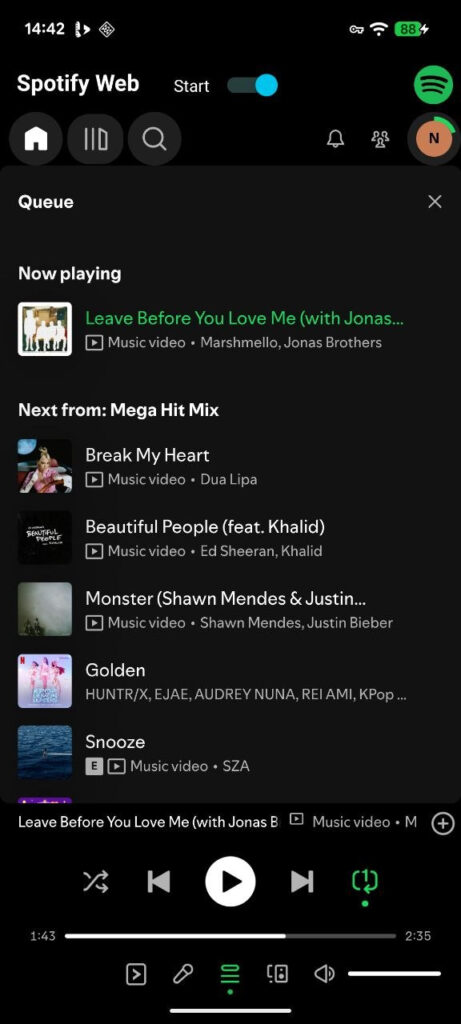 Spotify Web Apk Android