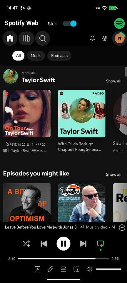 Spotify Web Apk Mod