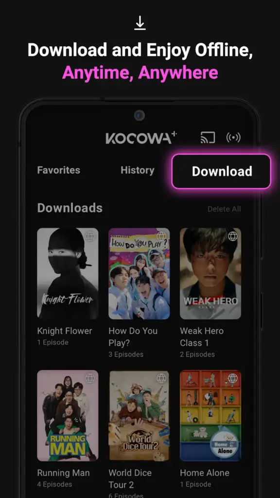 Kocowa+ App