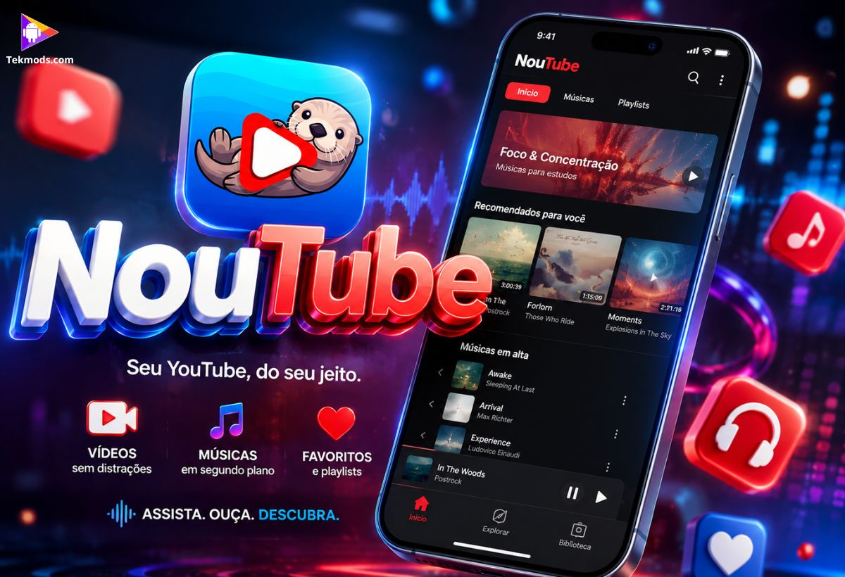NouTube - Cliente YouTube e YouTube Music