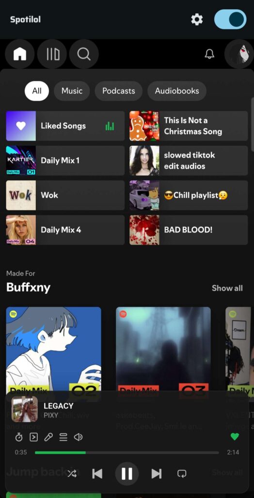 Spotilol Apk
