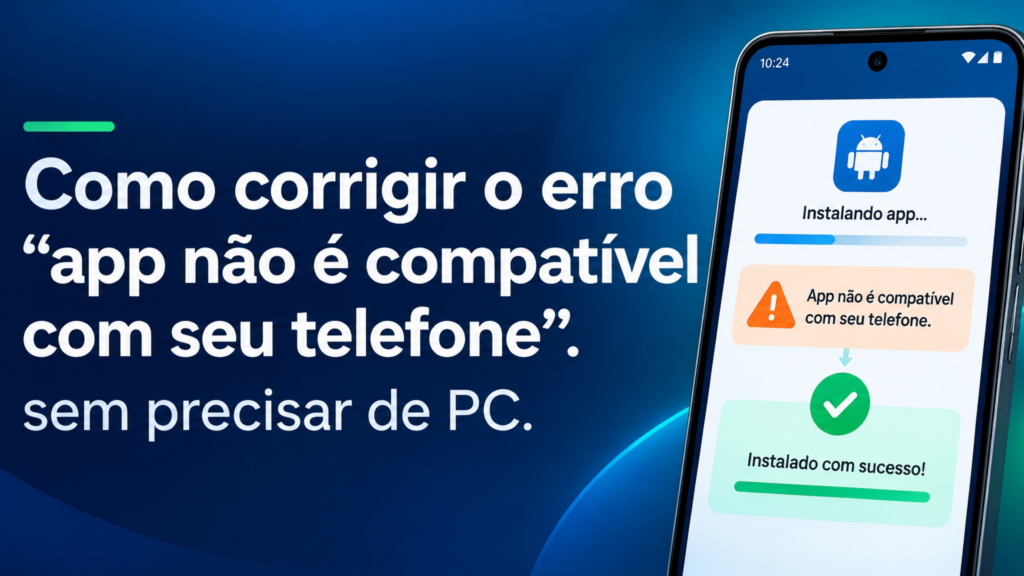 Como corrigir o erro “app não é compatível com seu telefone” (sem precisar de PC)