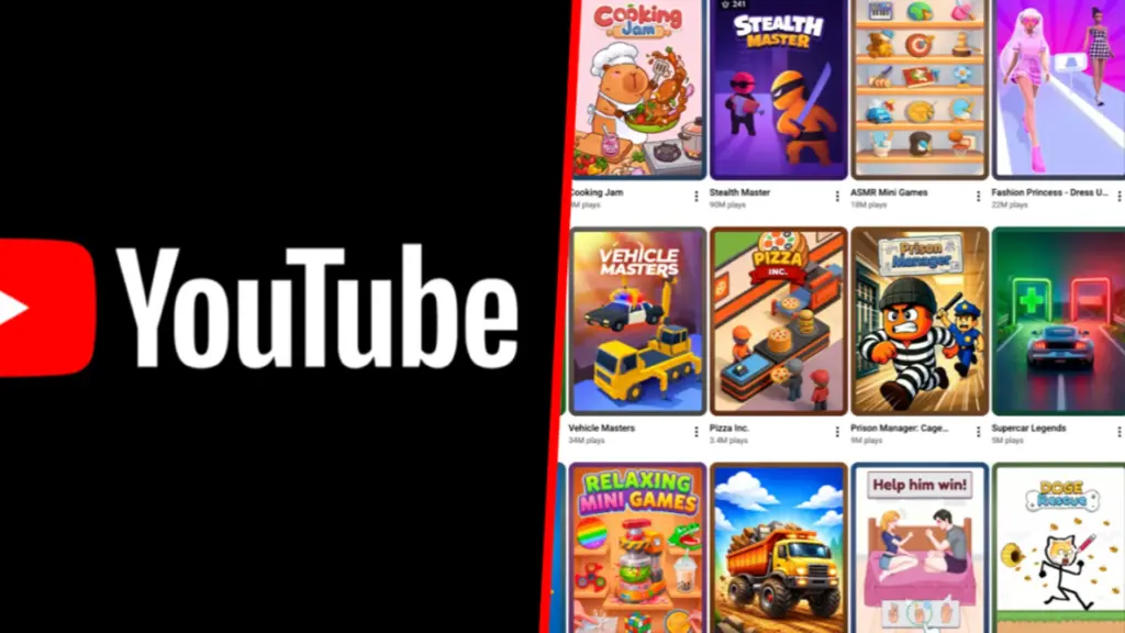 YouTube libera Playables em mais de 50 mercados sem anúncio oficial