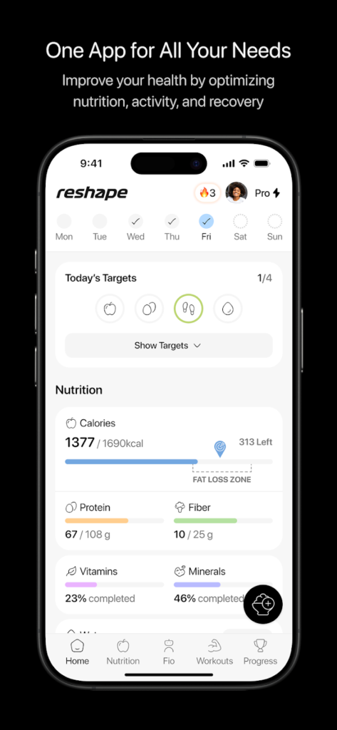 Reshape Fat Loss Fitness Mod Apk