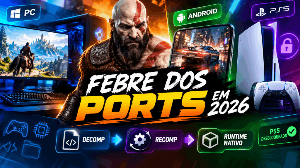 Febre dos ports: PC, Android e PS5 desbloqueado