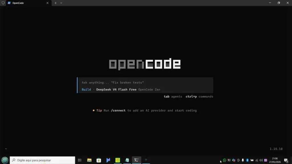 Opencode Rodando No Termux Sessao