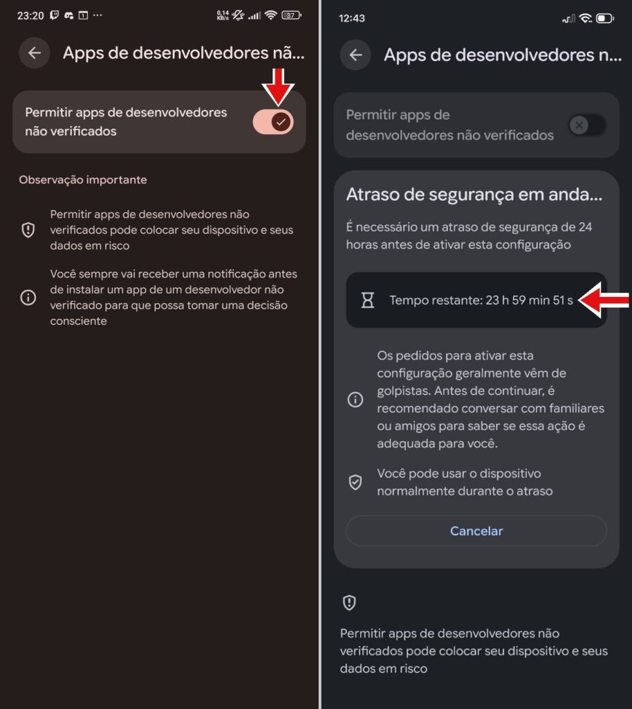Passo 4 Apps Devs Nao Verificados