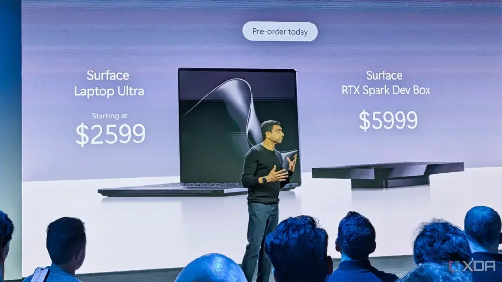 Telao Do Evento Surface Anuncia Surface Laptop Ultra Por Us